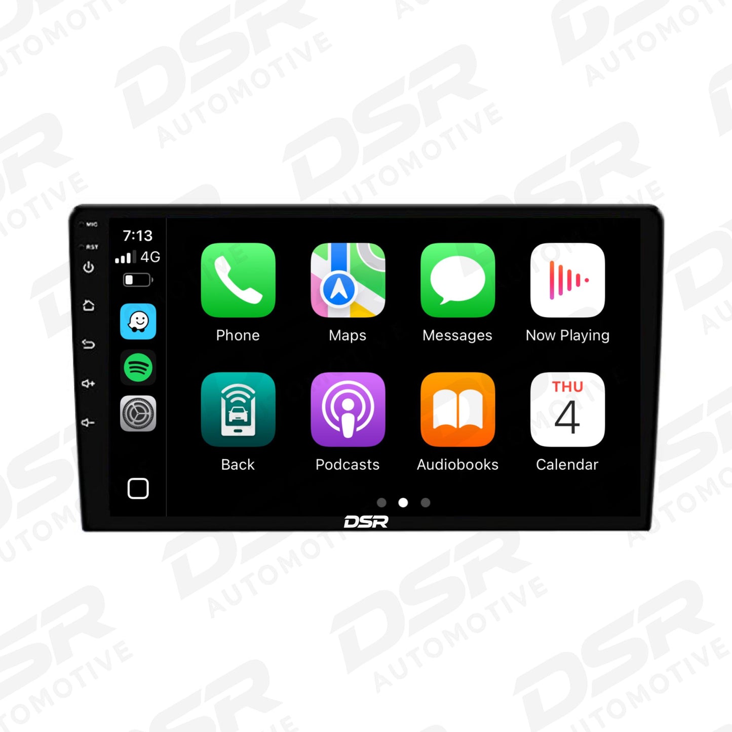 10” Android 13 Touchscreen Car Radio Single Din – Wireless CarPlay + Android Auto