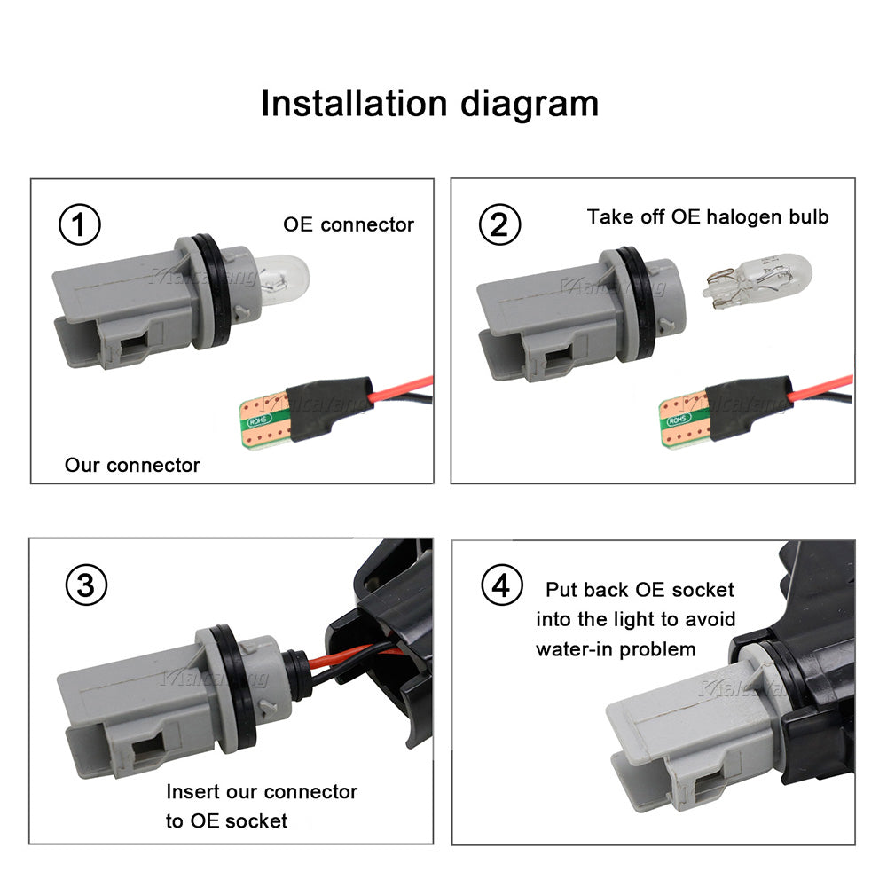 Smoked or Crystal Lens LED Indicators – Toyota Land Cruiser 70 80 100 Series