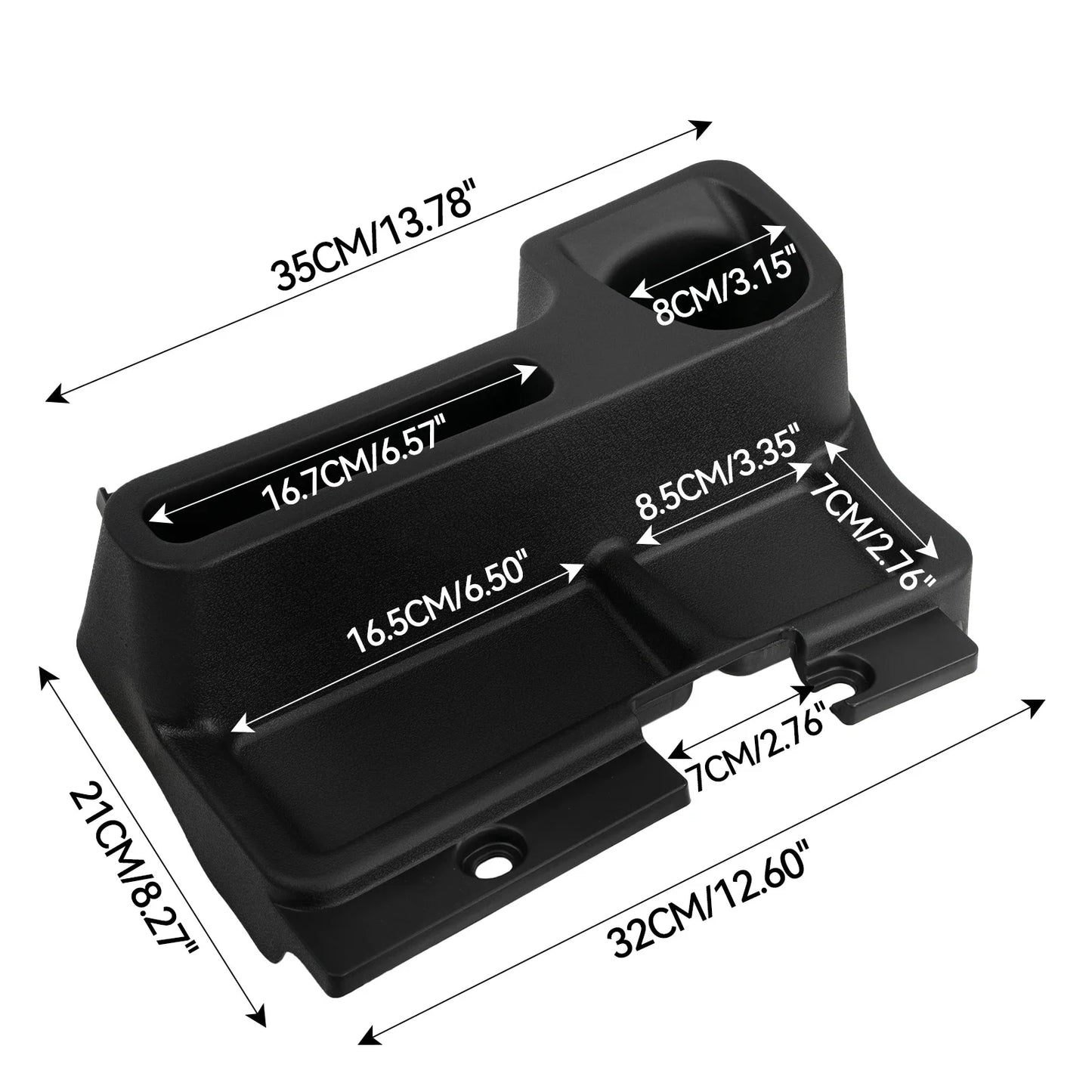 Centre Console Storage Box – Fits Toyota Land Cruiser 70, 71, 76, 77, 79 Series (Non-USB)