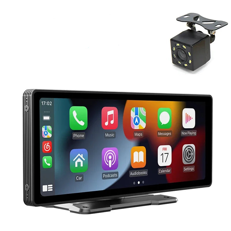 10.26" Wireless CarPlay & Android Auto Touchscreen Display – Universal Fit