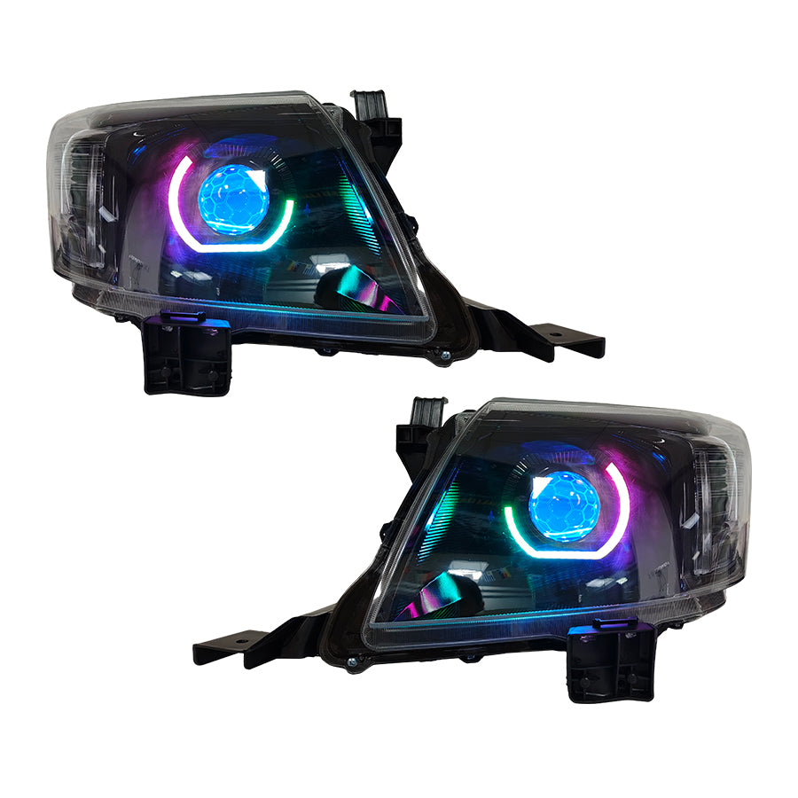 Toyota Hilux N70 BI-LED Projector Head Lights - Angry Eye