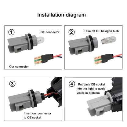 Smoked or Crystal Lens LED Indicators – Toyota Land Cruiser 70 80 100 Series