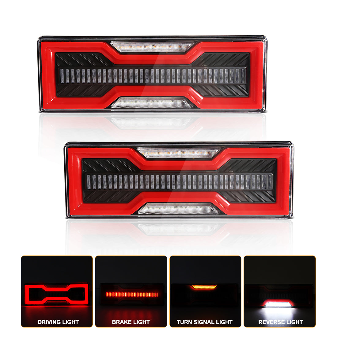 Toyota Land Cruiser 75 79 Series & Hilux Tray Tail Lights