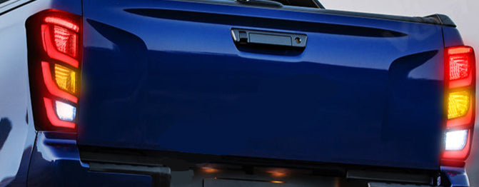 Tinted LED Tail Lights for Isuzu D-Max (2012–2019)