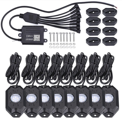 RGB LED Rock Lights – App Controlled | IP68 Waterproof