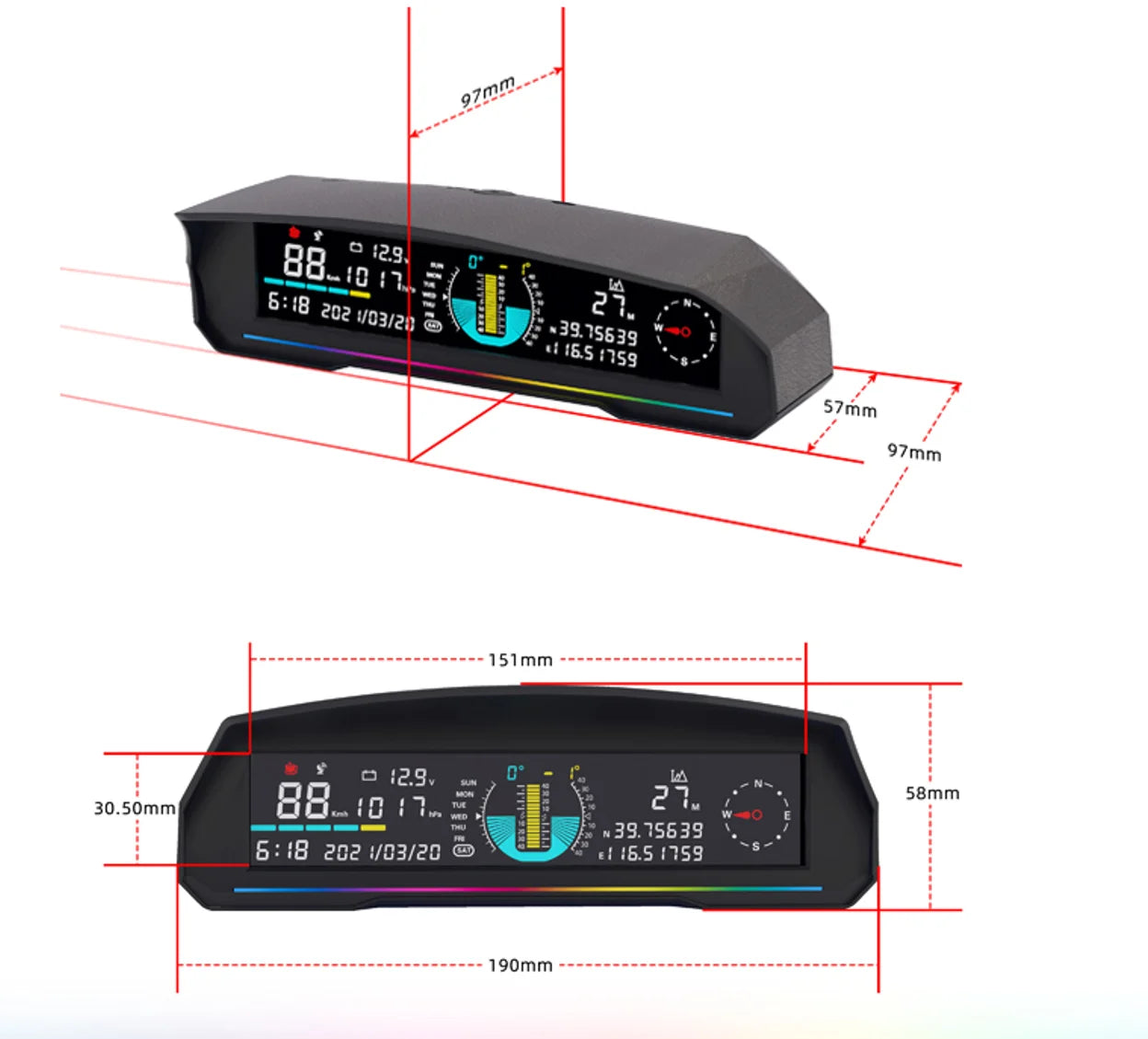 4x4 Off-Road Head-Up Display