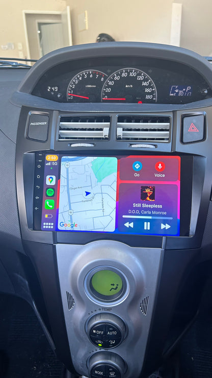 Toyota Vitz/Platz/Yaris 2005-2012 Apple CarPlay and Android Auto Head unit