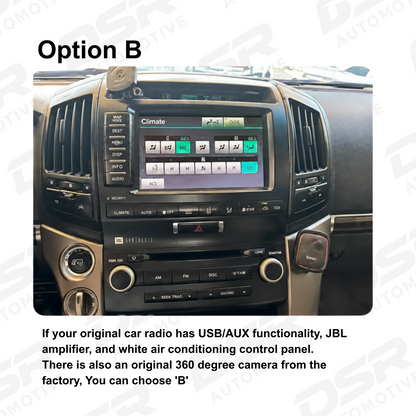 Toyota Land Cruiser 200 Series GX 2008-2021 and GXL 2008-2015 DSR Head Unit