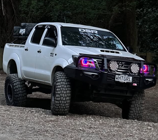 Toyota Hilux N70 BI-LED Projector Head Lights - Angry Eye