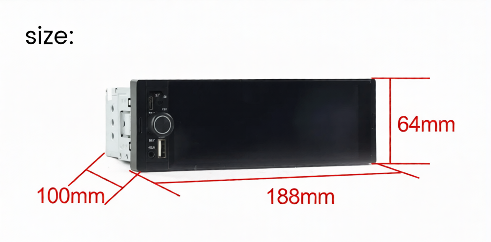 Single Din Universal DSR Head Unit